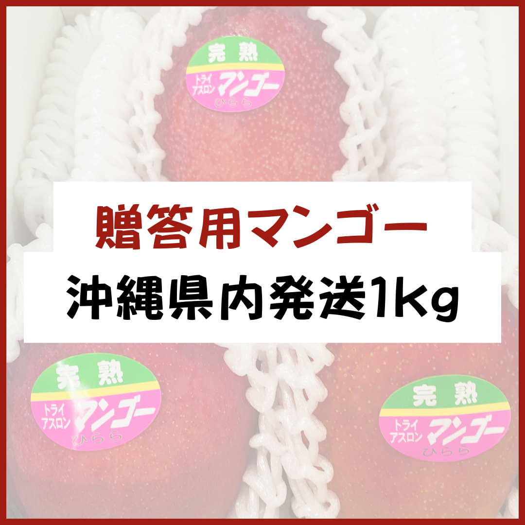 宮古島産【贈答用マンゴー】1kg 県内発送 | 大野果樹園／宮古島
